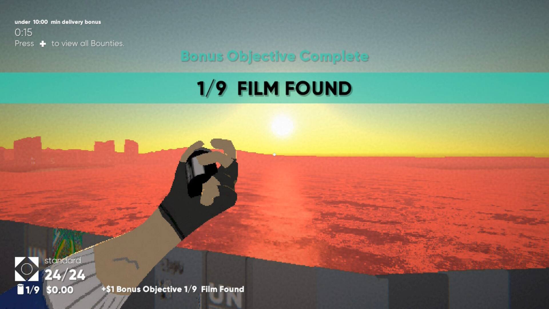 Bonus Objective Complete 1/9 Film Found standard 24/24 1/9 $0.00 +$1 Bonus Objective 1/9 Film Found