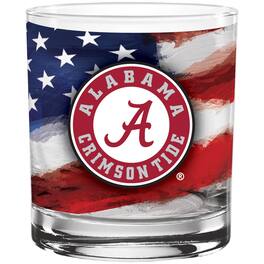 Indigo Falls - Alabama Crimson Tide 14oz. Americana Rocks Glass - Multicolor