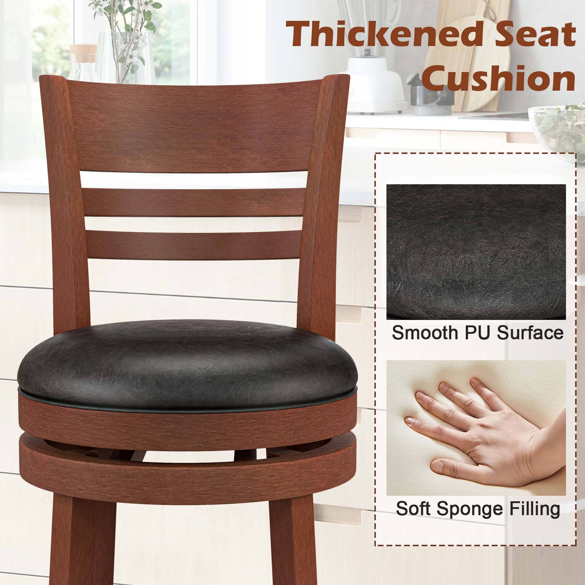 Thickened Seat Cushion Smooth PU Surface Soft Sponge Filling