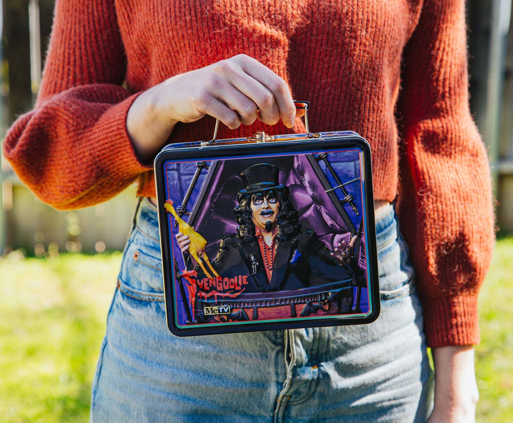 Alt View 3. Toynk - Svengoolie Metal Tin Lunch Box | Toynk Exclusive - Black.