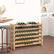 Alt View 3. Homcom - Stackable Wine Rack, Modular Storage Shelves, 72-Bottle Holder, Freestanding Display Rack for Kitchen, Pantry, Cellar - Natural Wood.