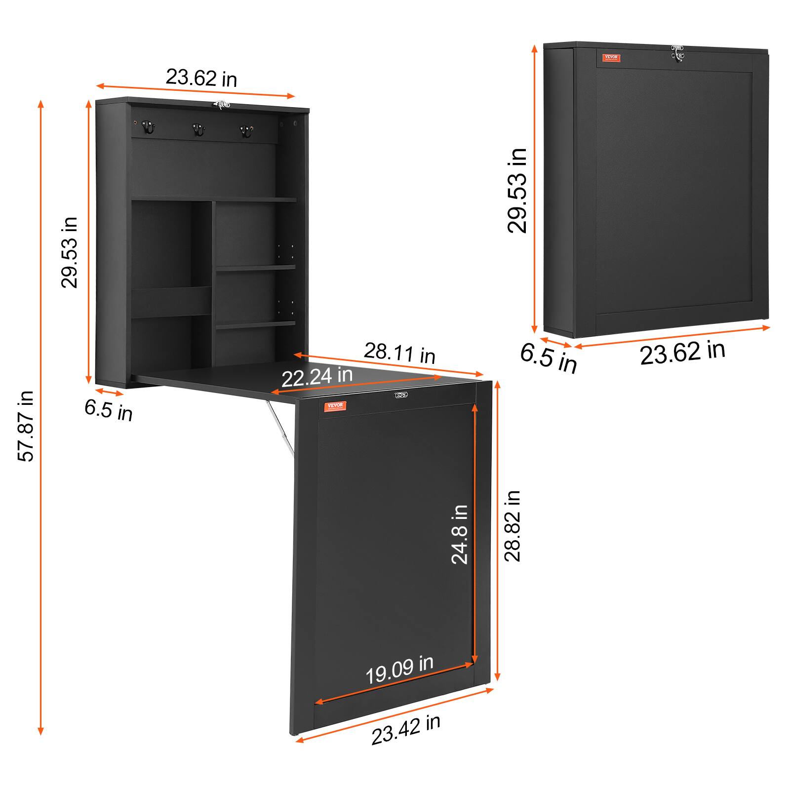 - 23.62 in
- 29.53 in
- 29.53 in
- 57.87 in
- 6.5 in
- 28.11 in
- 22.24 in
- 24.8 in
- 6.5 in
- 28.82 in
- 23.62 in
- 19.09 in
- 23.42 in