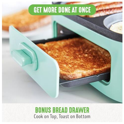 GET MORE DONE AT ONCE

BONUS BREAD DRAWER
Cook on Top, Toast on Bottom