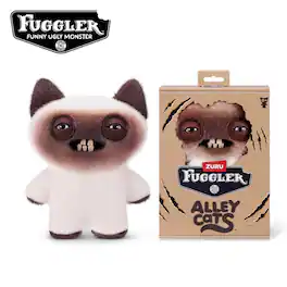 Zuru Fuggler Alley Cats Yawper 9 Inch Plush Toy - Brown
