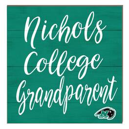 Jardine - Nichols College Bison 10" x 10" Grandparent Plaque - Green