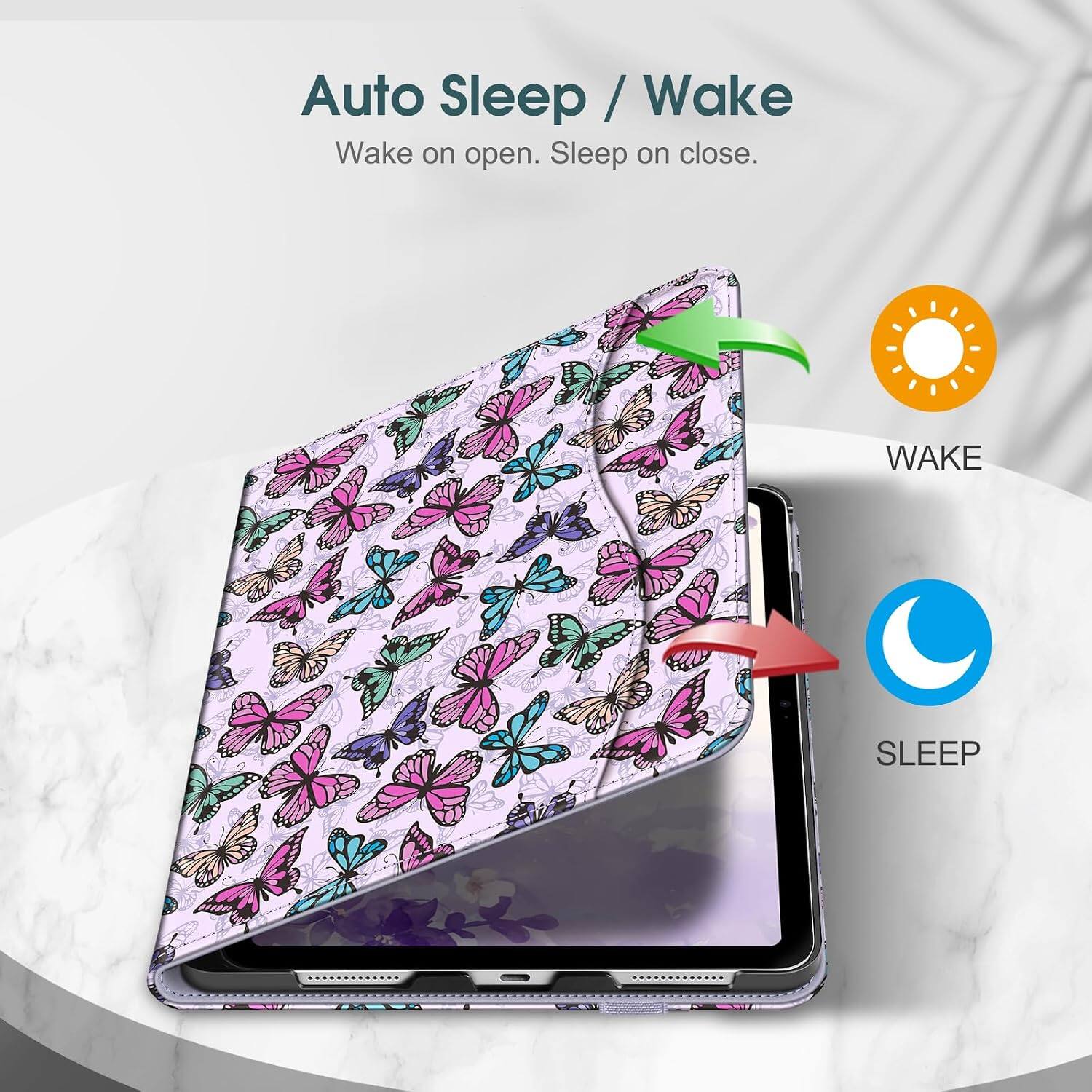 Auto Sleep / Wake  
Wake on open. Sleep on close.