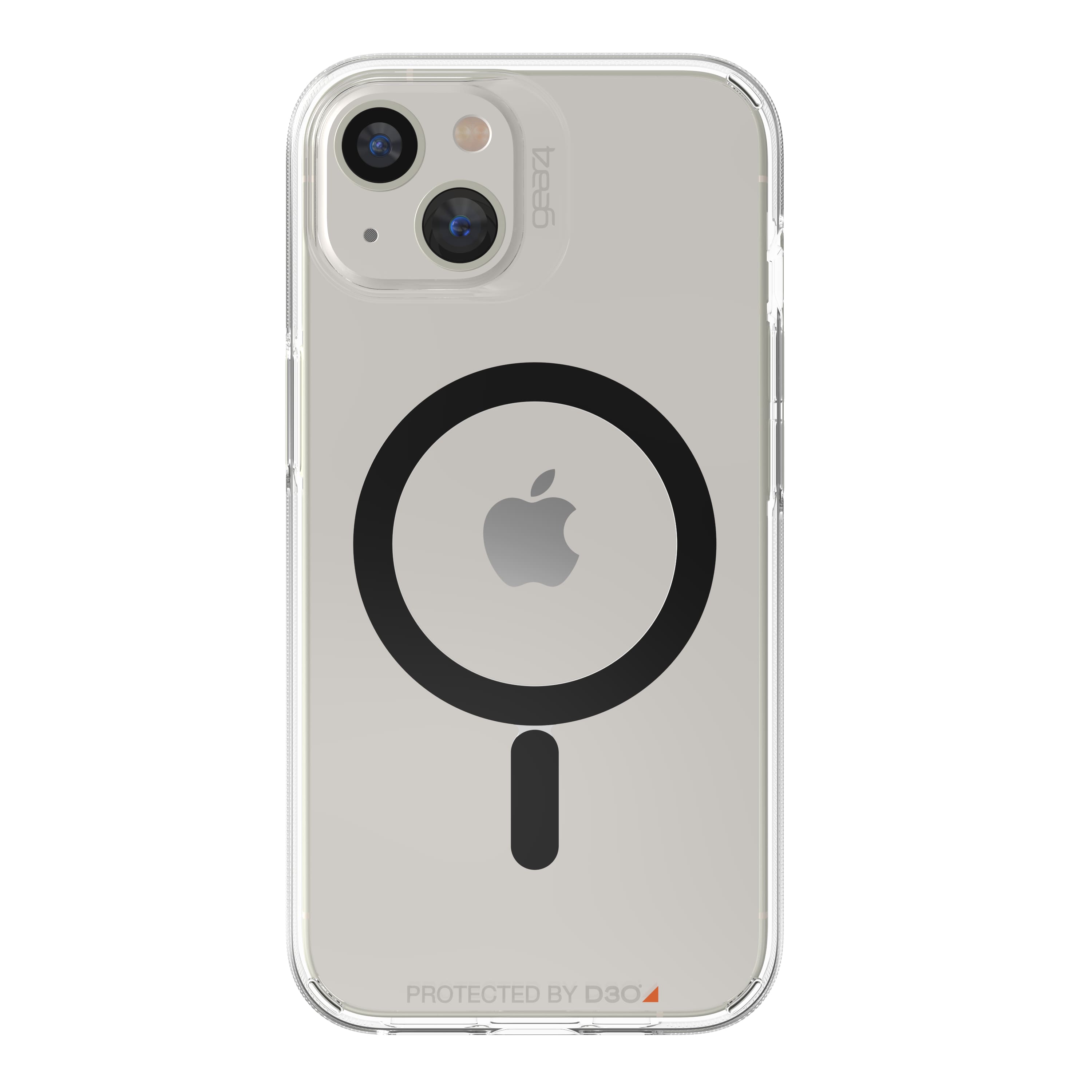 Alt View 1. ZAGG - Gear4 Santa Cruz Snap MagSafe Compatible Case for Apple iPhone 13 - Clear/Black.