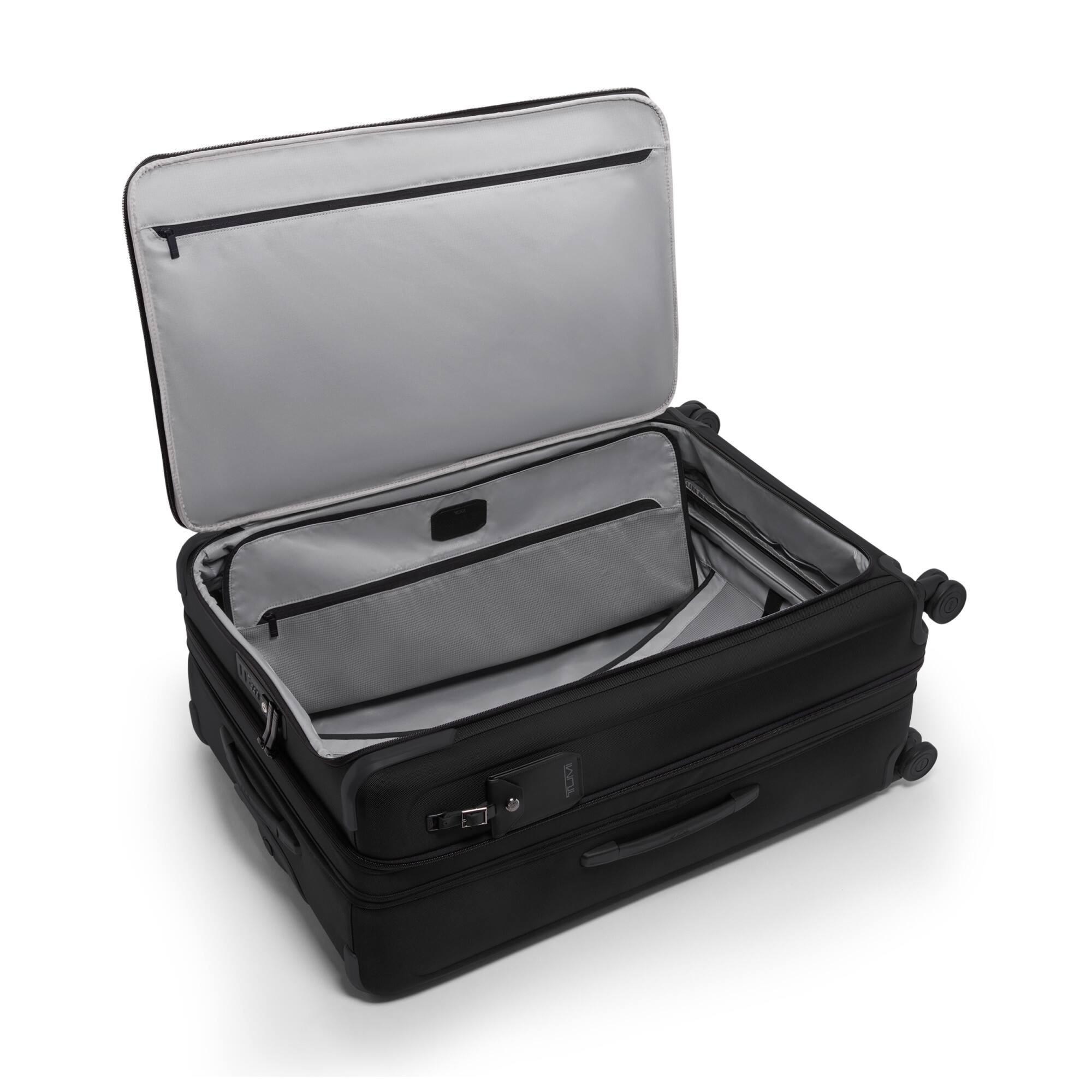 Angle. TUMI - Alpha XL Dual Access 31" Expandable Spinner Suitcase - Black.