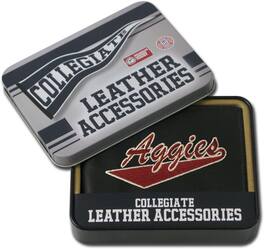 Rico Industries - New Mexico State Embroidered Black Leather Bi-fold Wallet - Multi