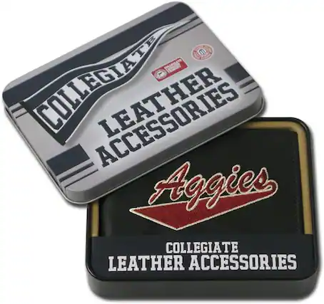 COLLEGIATE LEATHER ACCESSORIES
Aggies
COLLEGIATE LEATHER ACCESSORIES