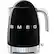Front. SMEG - KLF04 7-Cup Variable Temperature Kettle - Black.