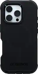 OtterBox - Defender Series Pro Hard Shell for MagSafe for Apple iPhone 16 Pro - Black - Front_Zoom
