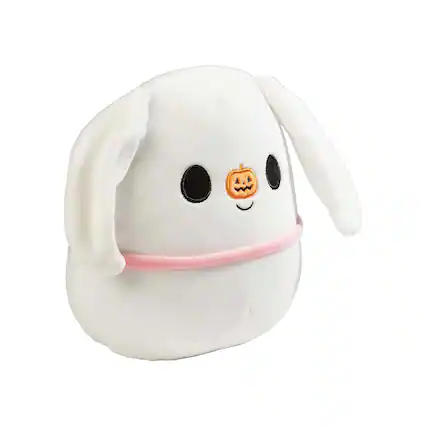 Front. Disney - Nightmare Before Christmas Squishmallow 8 Inch Plush | Zero - White.