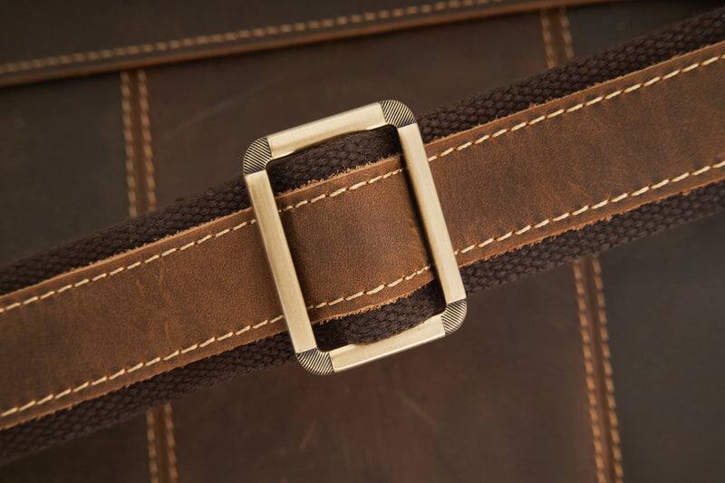 Alt View 8. Luxorro - Leather Laptop Bag for me. Fits 17" Laptops - Dark Brown.