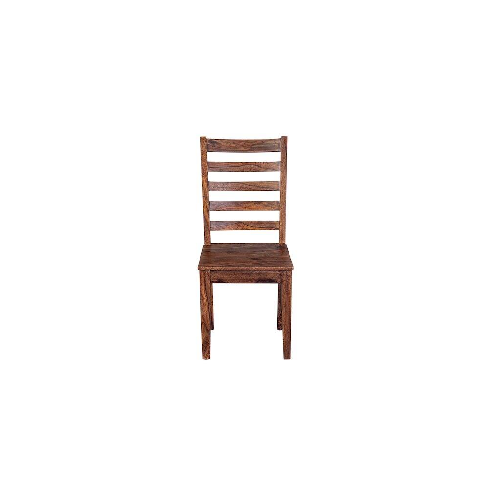 Left. Porter Designs - Sonora Solid Sheesham Wood Dining Chair - Brown.