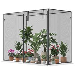 Outsunny - x 3ft Crop Cages for Garden, Plant Protectors from Animals - Black