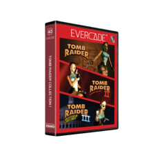 40 EVERCADE EVERCADE G ADA STA TOMB RAIDER TOMB RAIDER TOMB RAIDER CARA CROFT COLLECTION STARRING II - TOMB AMENTLRESOF RAIDER OF LARA Am CHUFT III - 1 LEos CRYSTAL DYNAMICS adi - -