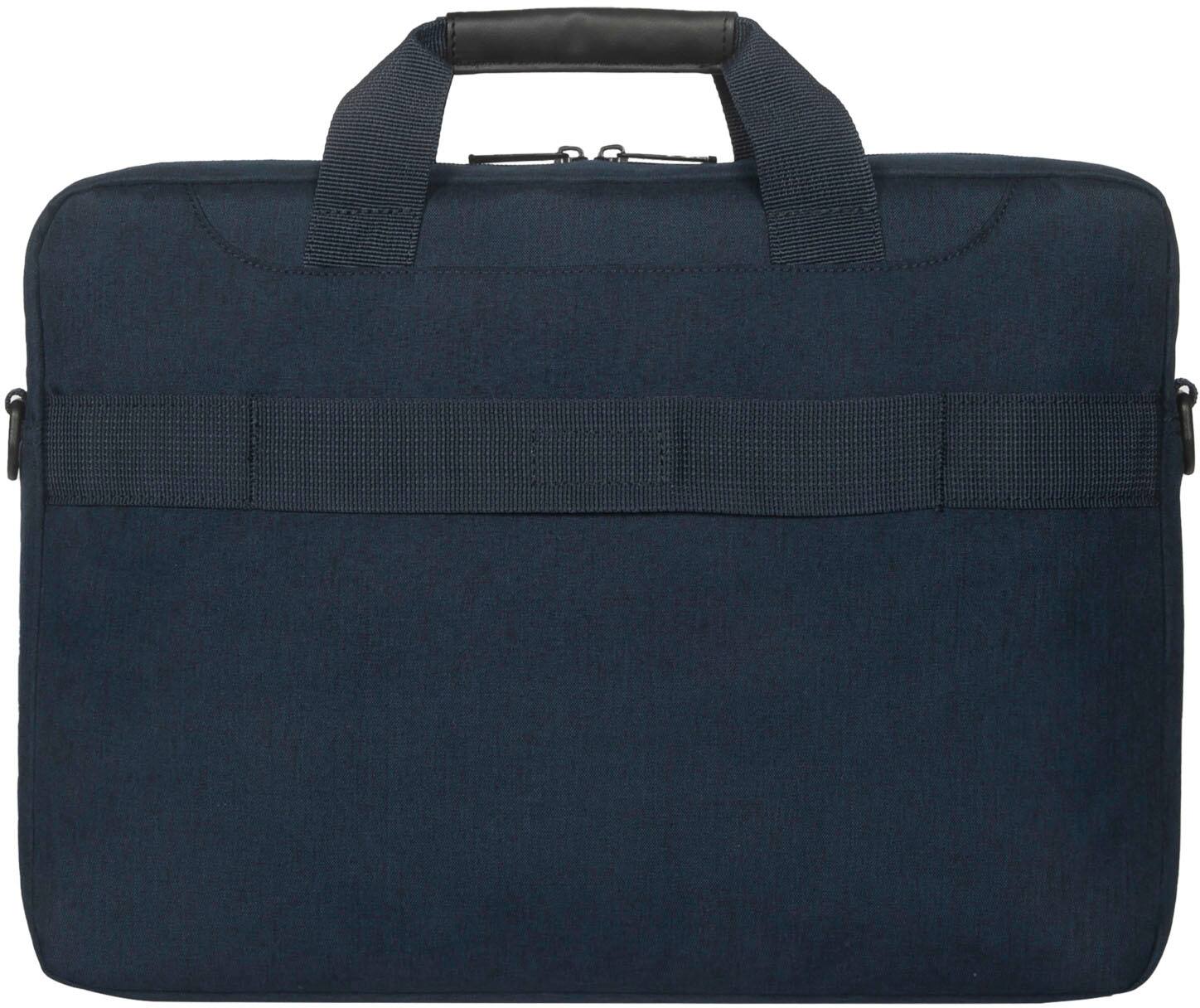 Back. Targus - 16" Geolite EcoSmart Slim Brief - Blue.