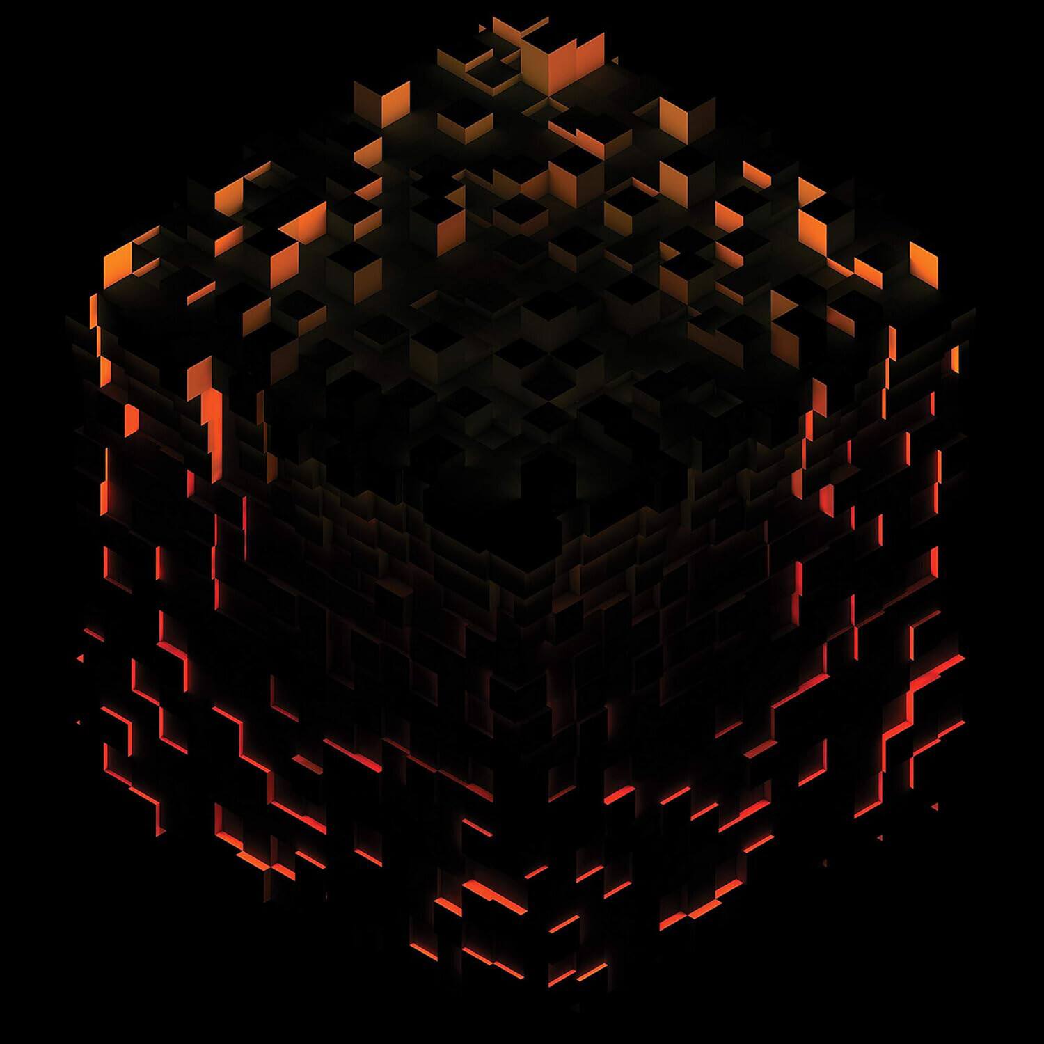 C418 - Minecraft Volume Beta - Red Orange & Yellow Splatter   - VINYL LP