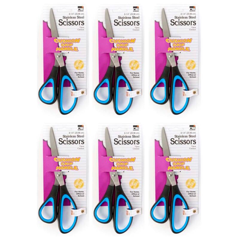 "Charles Leonard - Cushion Grip Scissors, 8.25"" Bent, Pack of 6" price history on PriceWatchPro