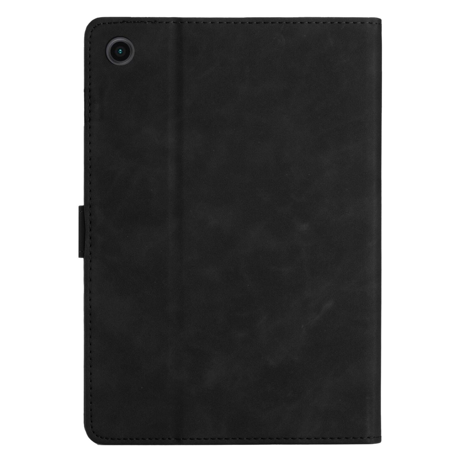 Alt View 3. Dteck - Case for Samsung Galaxy Tab A9 8.7" 2023 (SM-X110/X115),Butterfly Embossed PU Leather Wallet Card Slot Stand Flip Cover - Black.