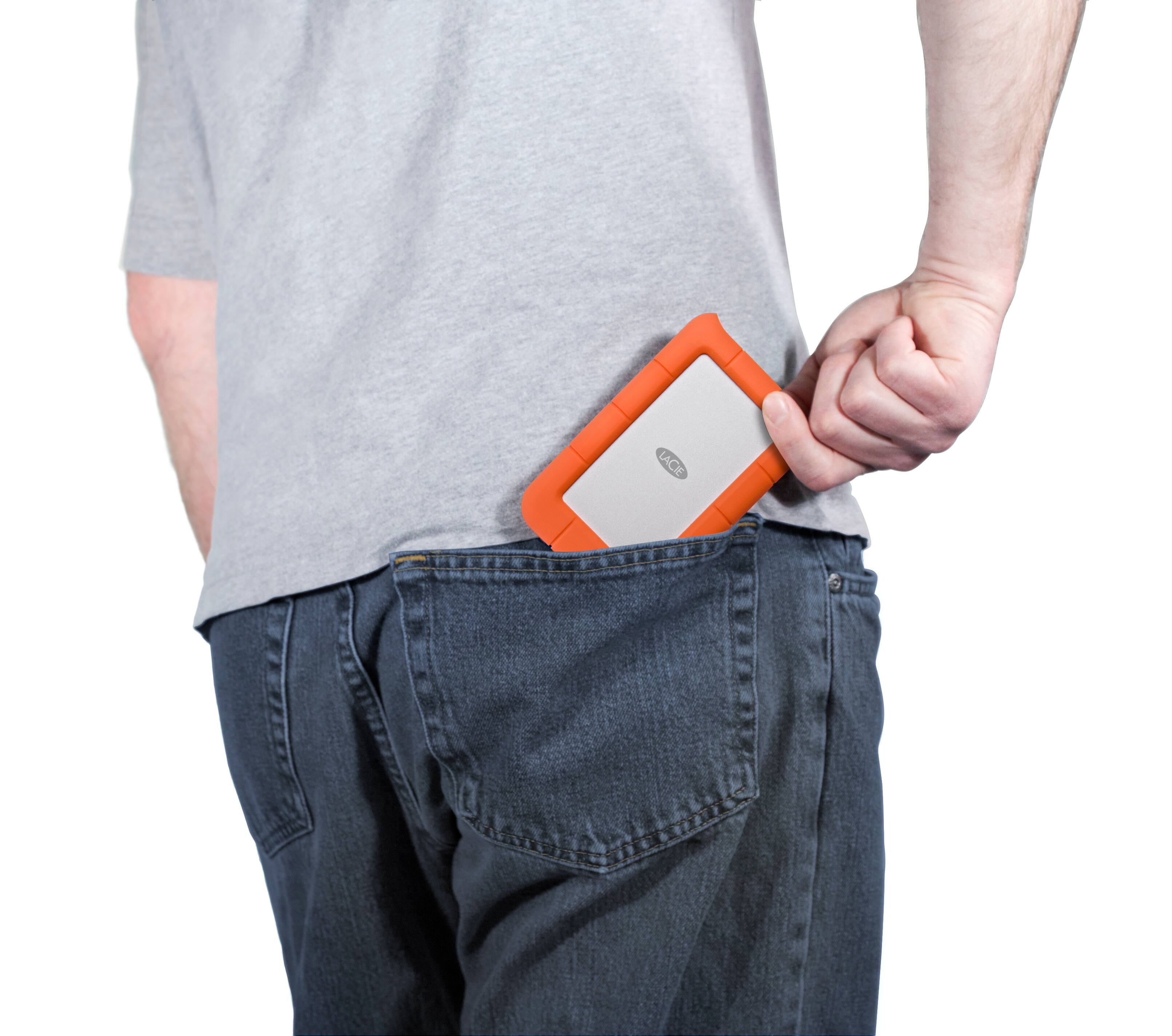 Alt View 11. LaCie - Rugged Mini 2TB External USB 3.0 Portable Hard Drive with Rescue Data Recovery Services - Orange/Silver.