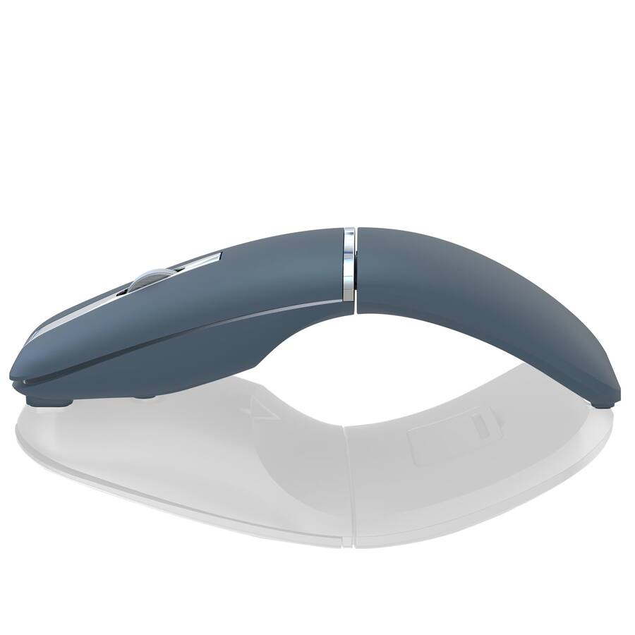 Computer Mouse Rotating Image HM 1810 Arc Mouse Ultra thin Rechargeable Rotating Mice Dual Mode ...