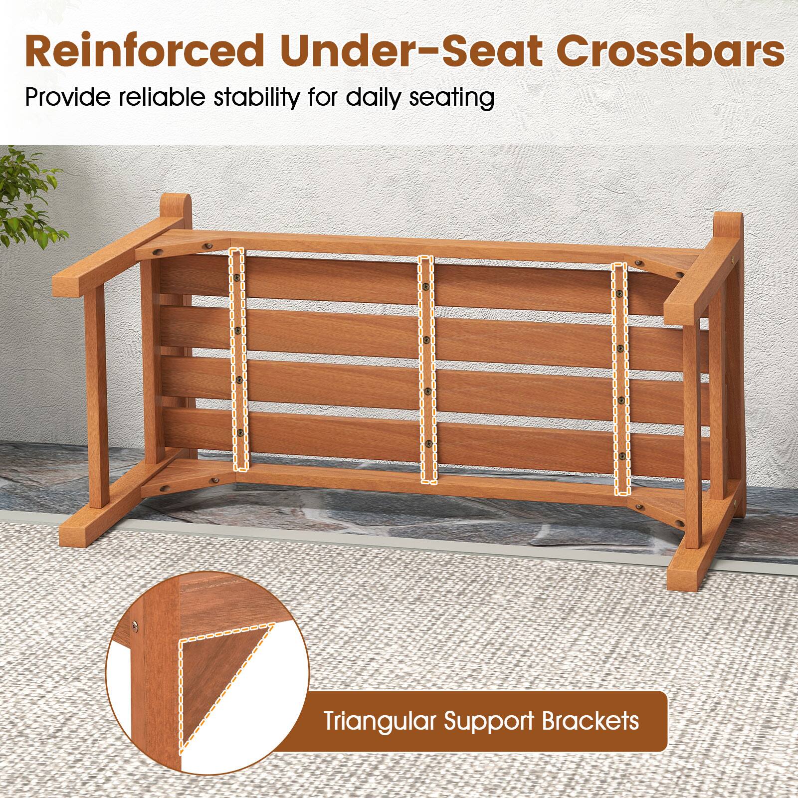 Reinforced Under-Seat Crossbars  
Provide reliable stability for daily seating  

Triangular Support Brackets