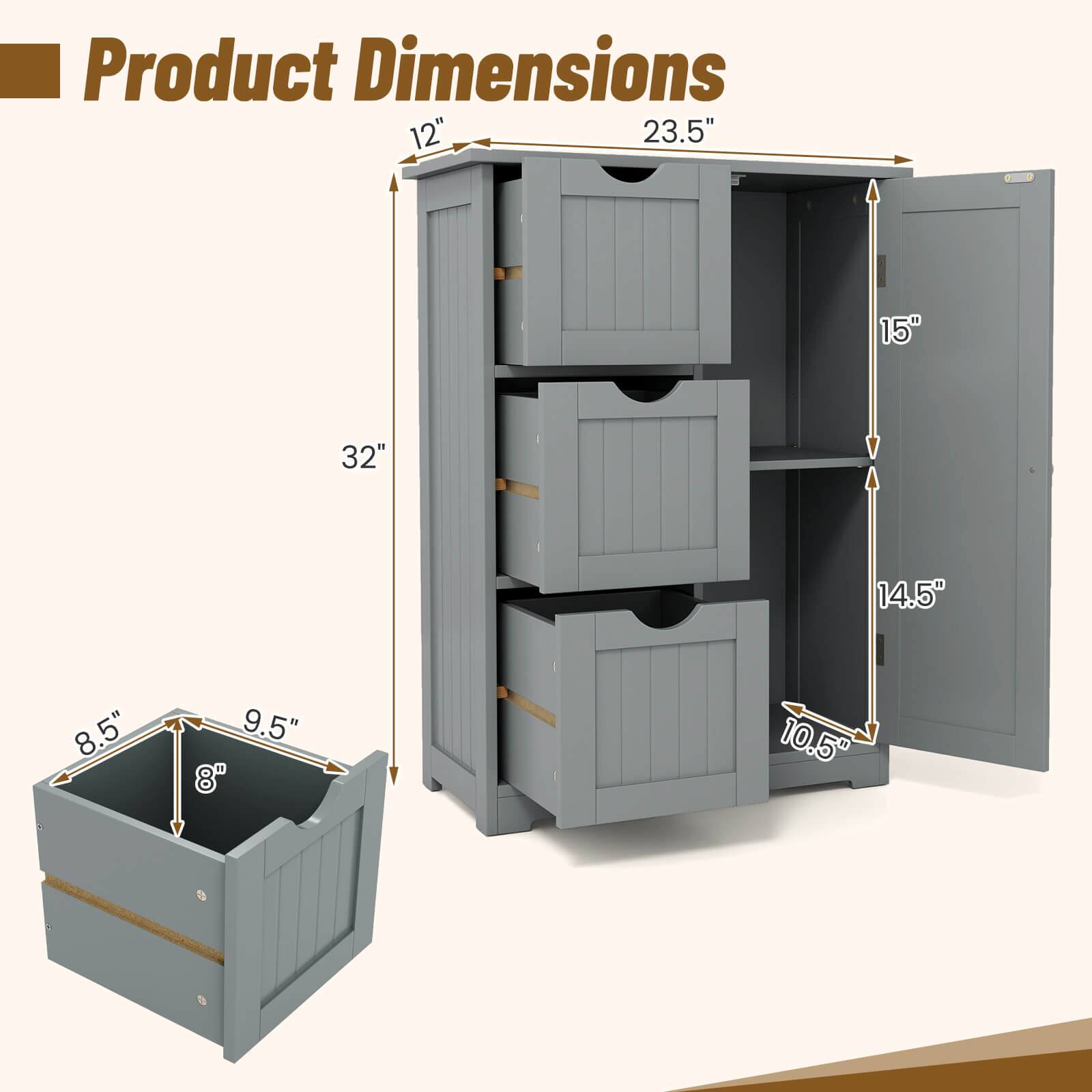 Product Dimensions: 12" x 23.5" x 15" x 32" x 14.5" x 8.5" x 9.5" x 8" x 10.5"
