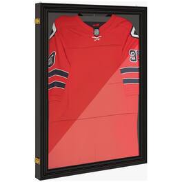 Homcom - 24" x 32" Jersey Frame Display Case, UV-Resistant Shadow Box with 2 Keys, Hanger