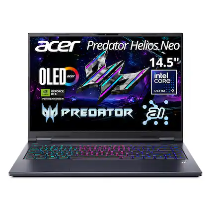 acer Predator Helios Neo 14.5" OLED
intel CORE ULTRA 9
NVIDIA GEFORCE RTX
Powering Advanced AI