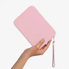 Front. Strapsicle - Strapsicle Clutch for E-Readers - Kindle, Paperwhite, Kobos, Nook - Anti-Dust Coating - Blush.