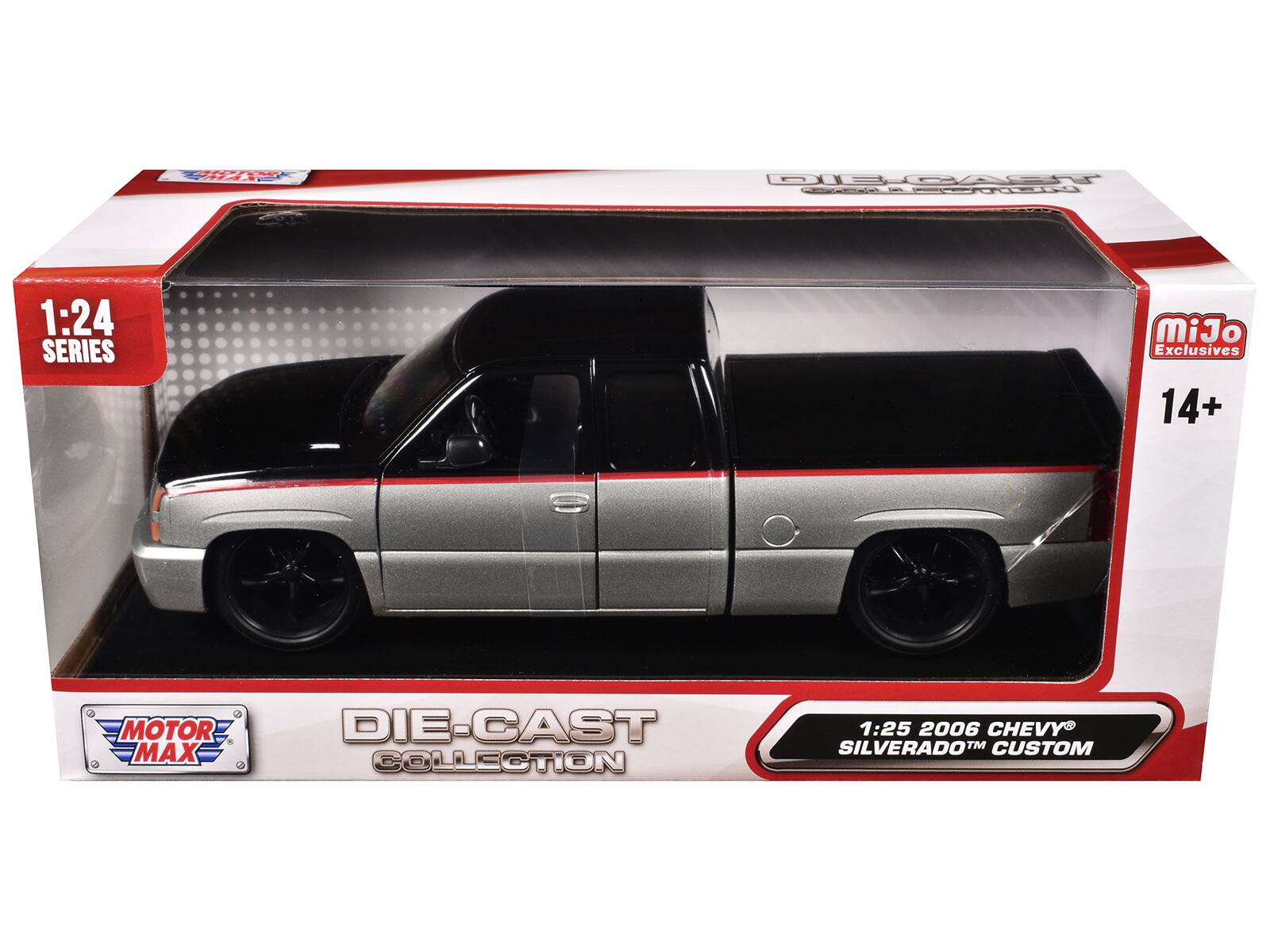 1:24 SERIES  
MOTOR MAX DIE-CAST COLLECTION  
1:25 2006 CHEVY SILVERADO™ CUSTOM  
MiJo Exclusives  
14+