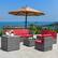 Alt View 2. Costway - 8 PCS Wicker Sofa Rattan Furniture Set Patio Furniture w/ Storage Table - Red.