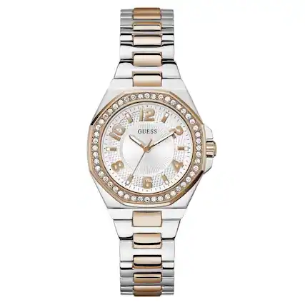 Front. Guess - Guess Women's Contessa White Dial Watch - GW0877L4 - White.