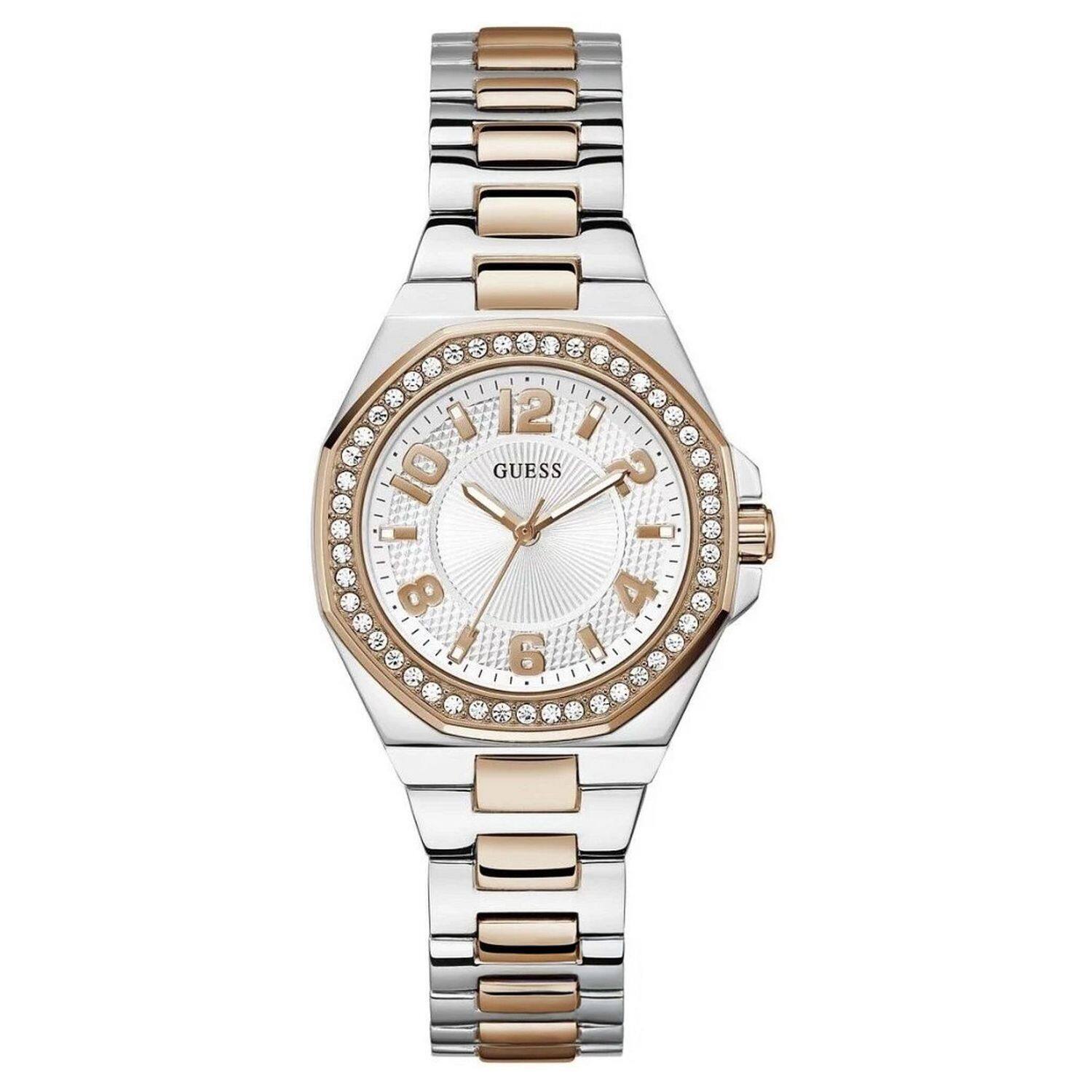 Front. Guess - Guess Women's Contessa White Dial Watch - GW0877L4 - White.