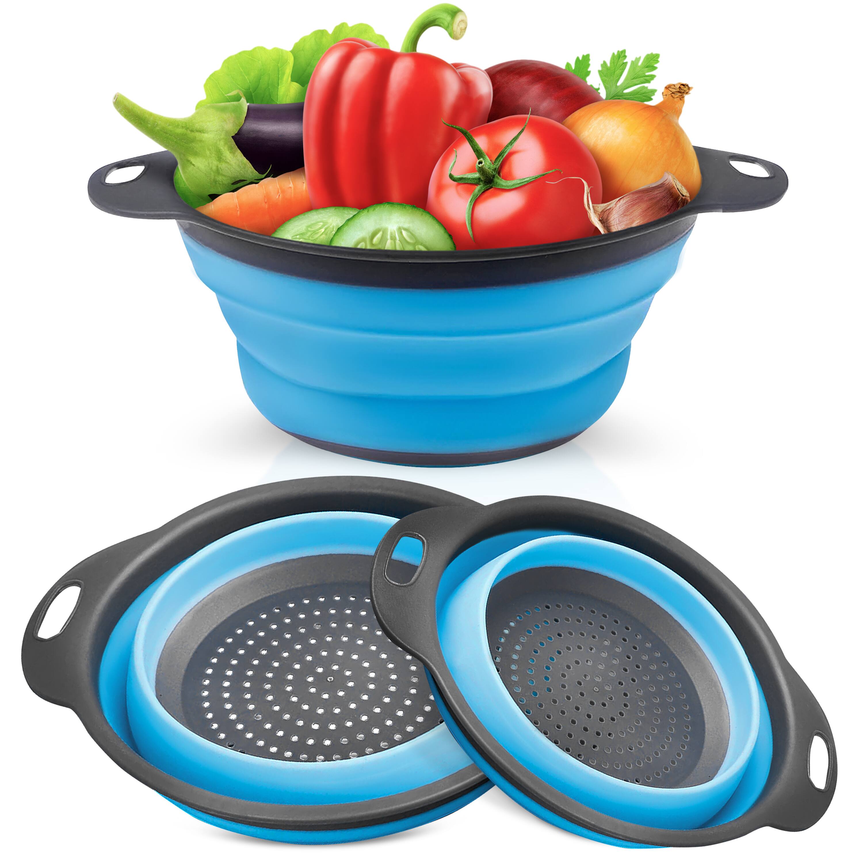 NutriChef - 3-Piece Round Strainer Set – BPA-Free, Comfortable Grip for Draining Pasta, Veggies & Fruit price history on PriceWatchPro
