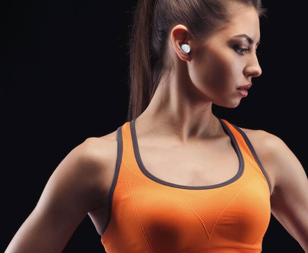 Alt View 2. Veho - RHOX True Wireless Earphones - Fusion White.
