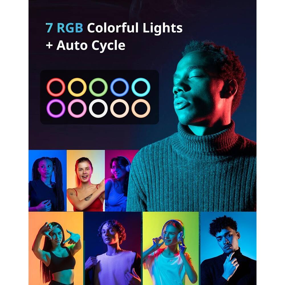 7 RGB Colorful Lights + Auto Cycle