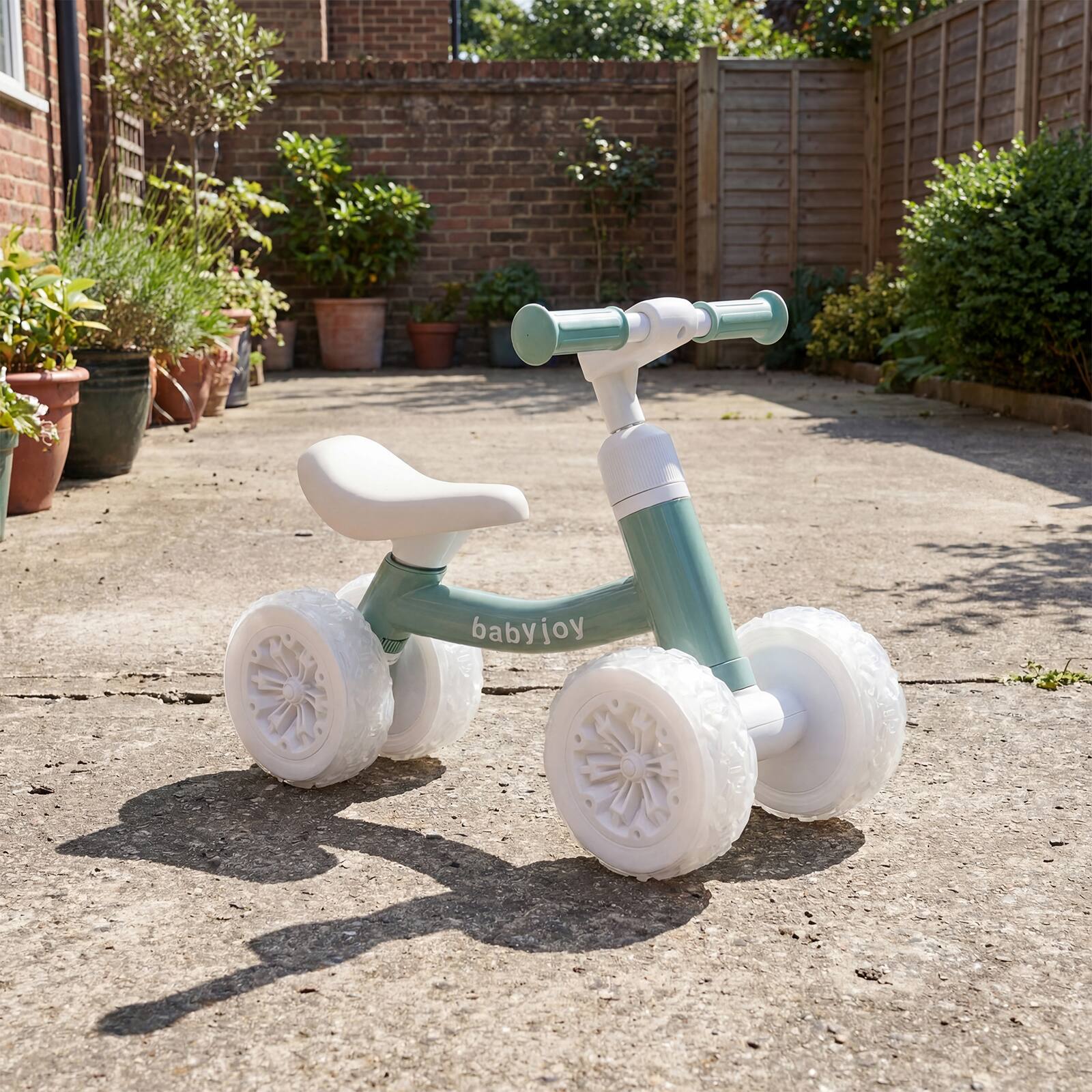 Alt View 1. Gymax - Gymax Baby Balance Bike No Pedal Toddler Balance Bike w/ Adjustable Handlebar & Seat Green - Green.