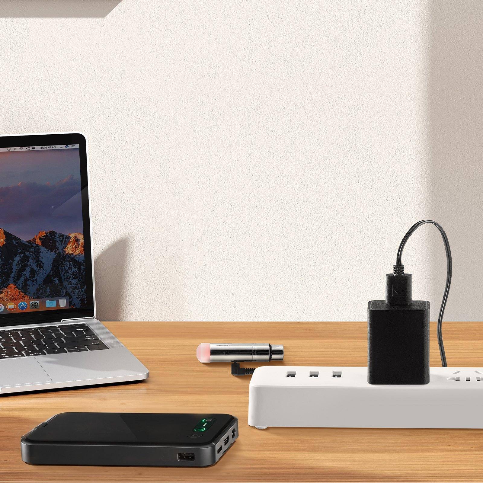 Alt View 1. Glintex - DMX Wireless Receiver 7 Receivers 1 Transmitter 2.4G ISM Band 656ft Range Stage Lighting Control for LED DJ Party Bar.