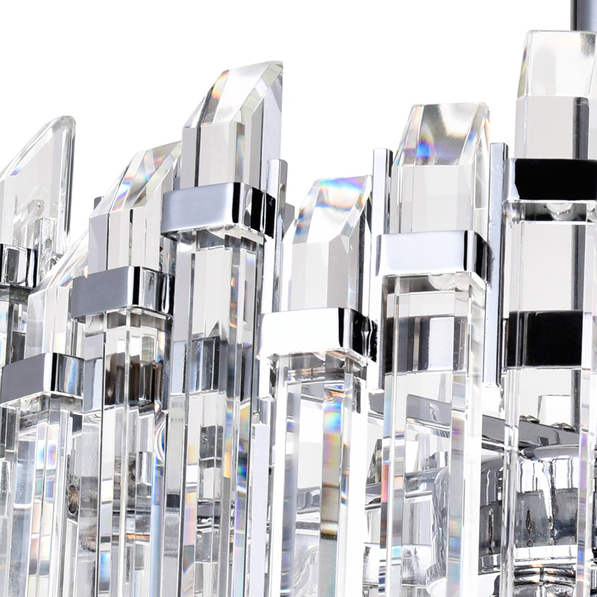 Back. CWI Lighting - Henrietta 4 Light Chandelier With Chrome Finish - Chrome.