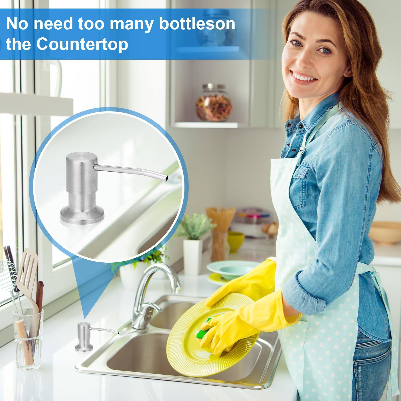 No need too many bottles on the Countertop