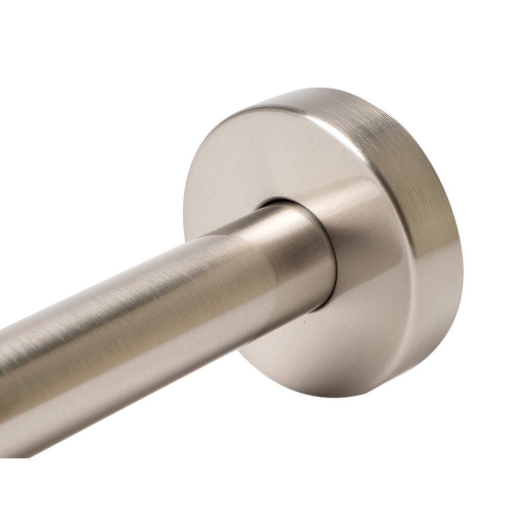 Left. Alfi - Brushed Nickel 6" Round Ceiling Shower Arm - Silver.
