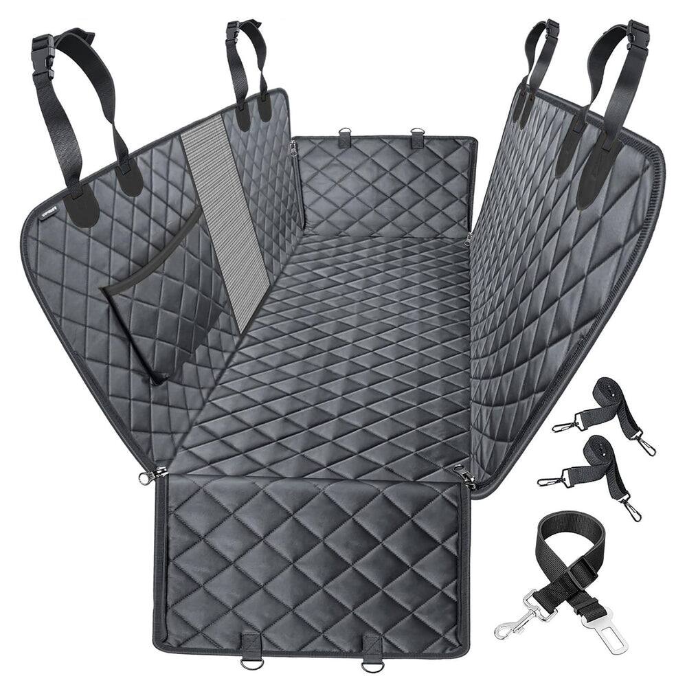 Front. Katziela - Katziela Classic Hammock Car Seat Cover – Foldable, Waterproof, Travel-Friendly Pet Cover for Cars & SUVs.