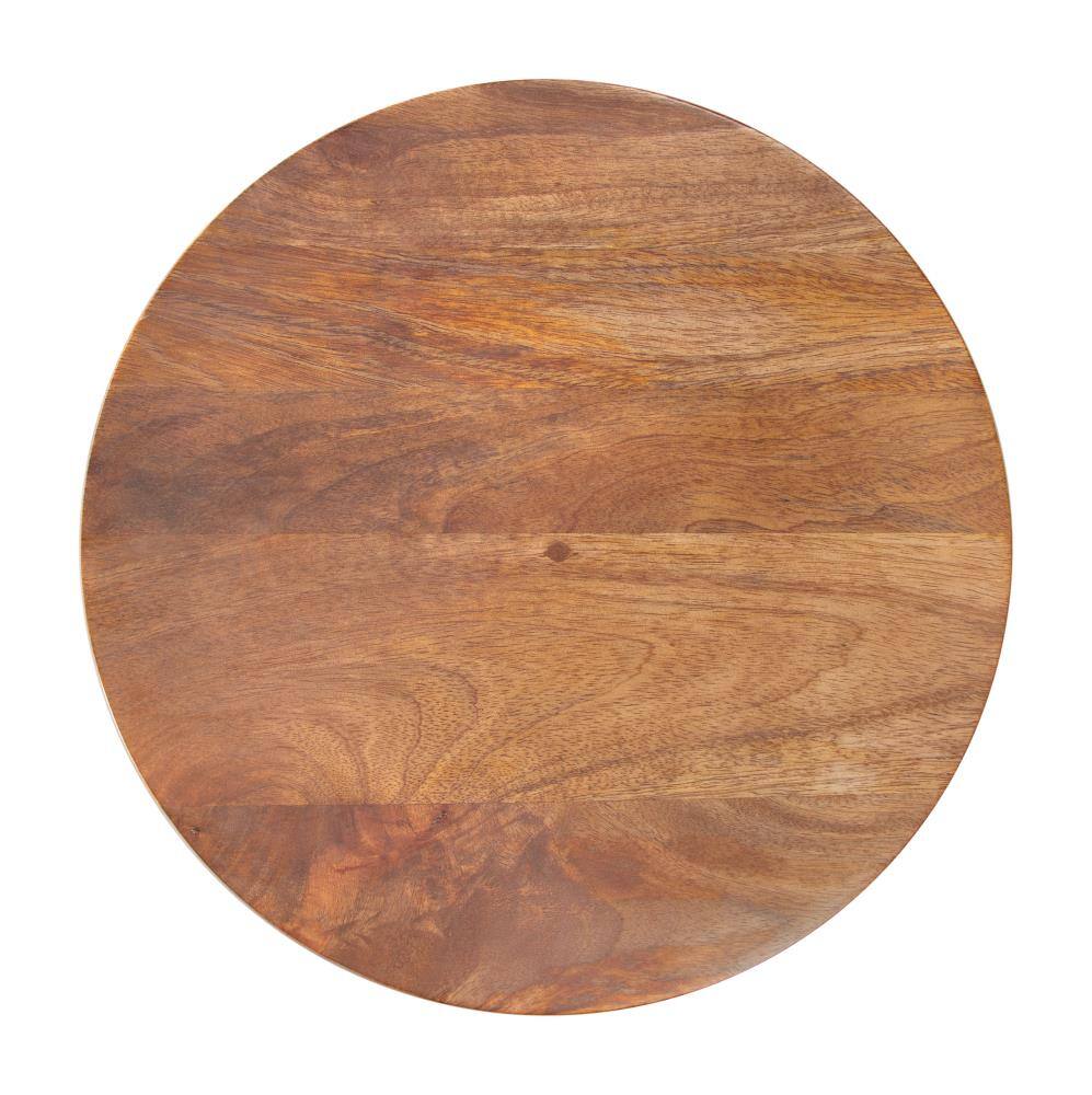 Left. Hivvago - Kollam Side Table Walnut - Walnut.