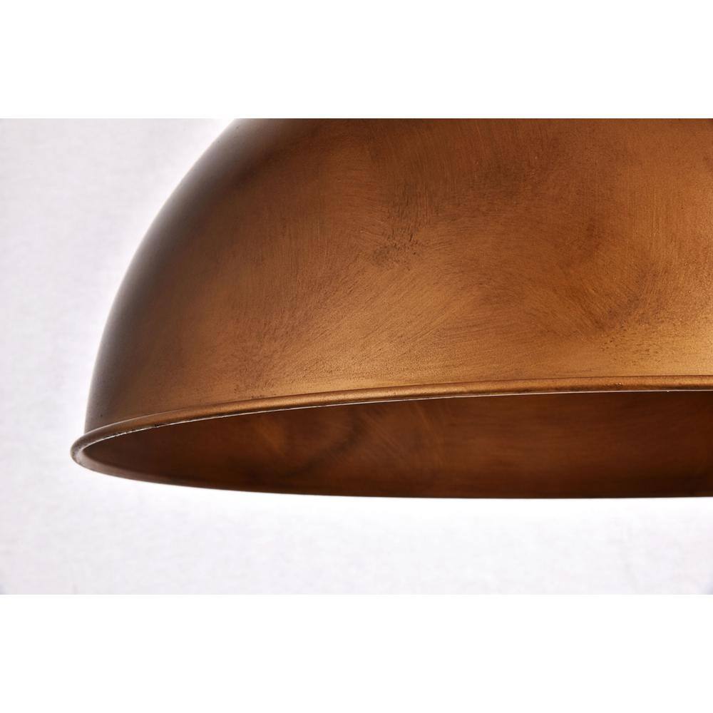Alt View 2. Living District - Merce Collection Pendant D20 H12.75 Lt:1 Manual Brass Finish - Manual Brass.