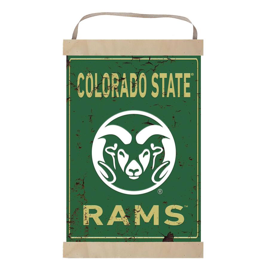 Csu Rams Sign Jardine Colorado State Rams Faux Rust Banner Sign Green 4966527 - Best Buy