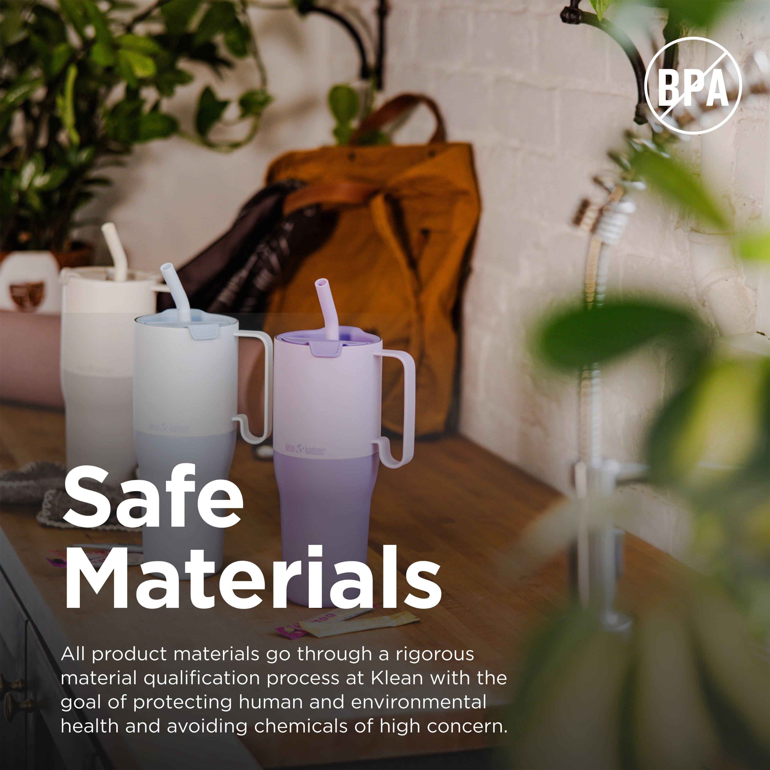 BPA Free Safe Materials

All product materials go through a rigorous material qualification process at Klean with the goal of protecting human and environmental health and avoiding chemicals of high concern.