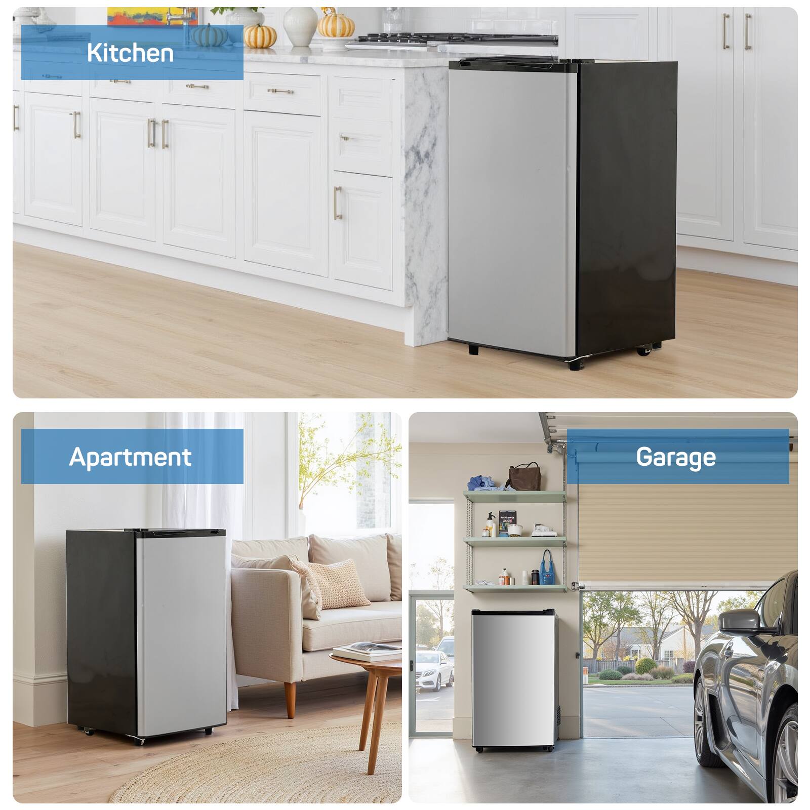 Kitchen  
Apartment  
Garage